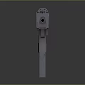 Vintage Submachine Gun With Metallic Body Classic Design Detachable Magazine Trigger Guard Folding Stock