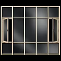Various Colored Window And Door Frame Designs With Glass Panels