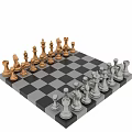 Premium Chess Set Sports Equipment With Gold Silver Pieces And Black White Chessboard