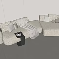 Modern Alien Sofa Multiplayer Sofa 3d model