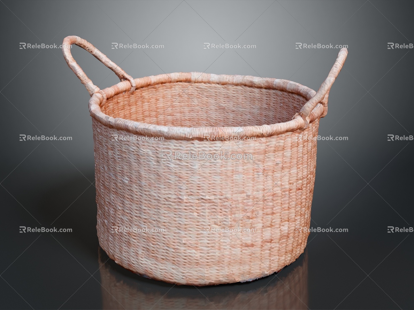 Modern Storage Basket Bamboo Basket Vegetable Basket Egg Basket 3d model