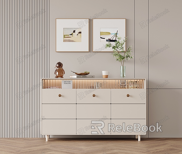 Modern Sideboard Simple Sideboard Bucket Cabinet Storage Cabinet model