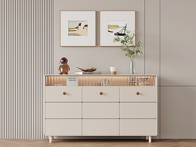 Modern Sideboard Simple Sideboard Bucket Cabinet Storage Cabinet model