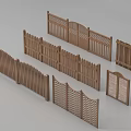 Different Types of Wooden Railings with Arched Tops Lattice Patterns and Gate Designs