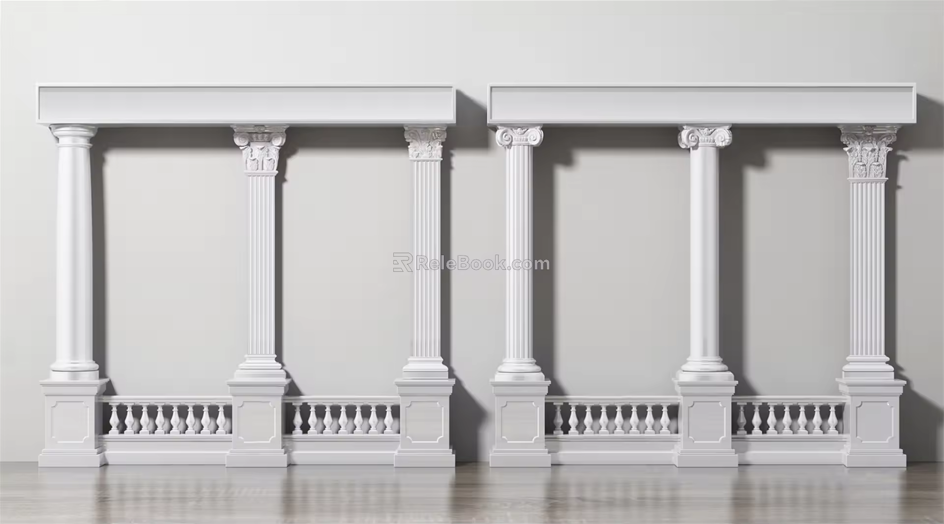 European Roman Column 3d model