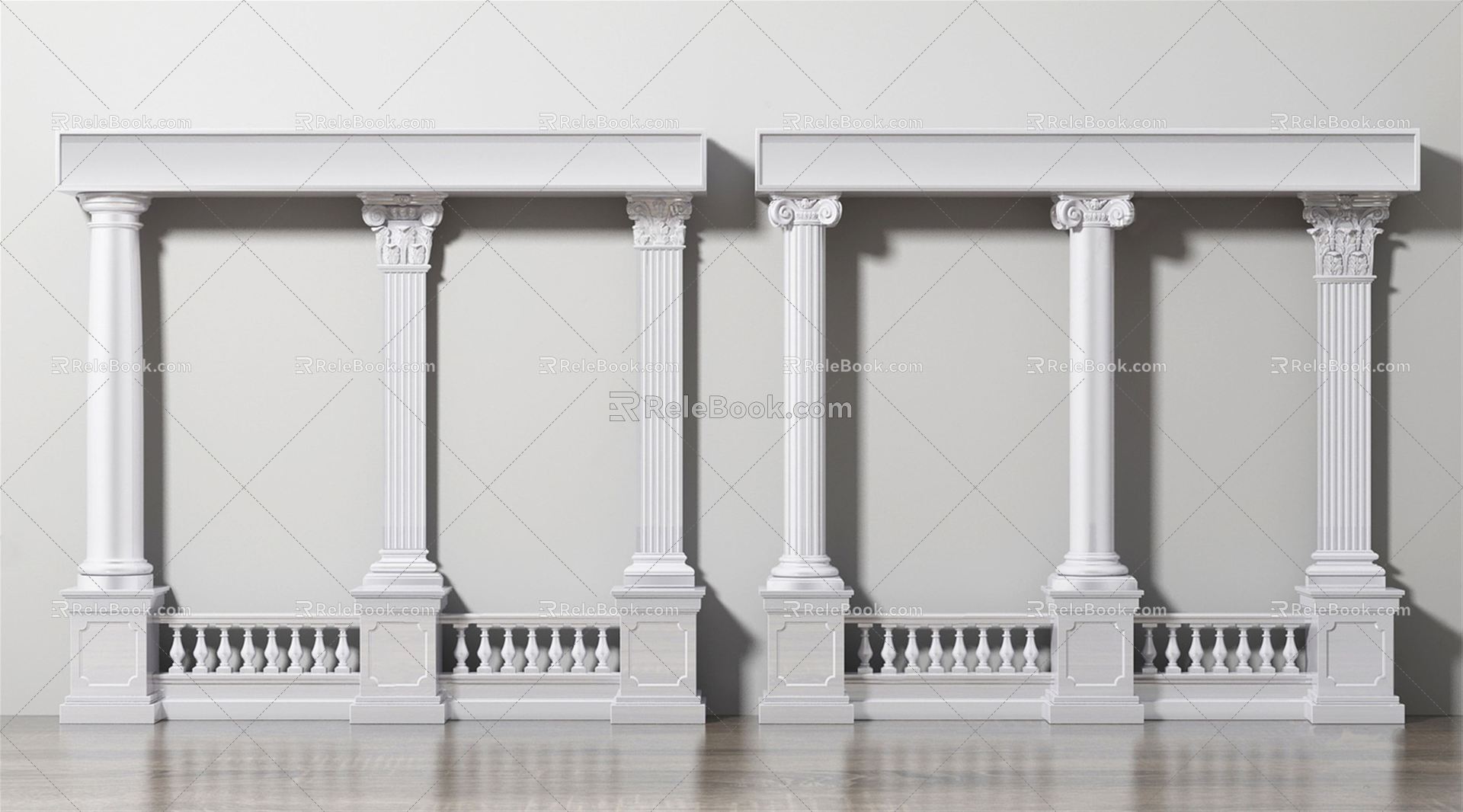 European Roman Column 3d model