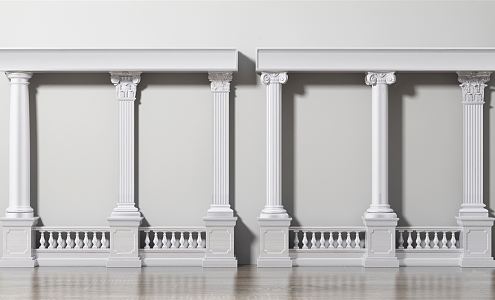 European Roman Column 3d model