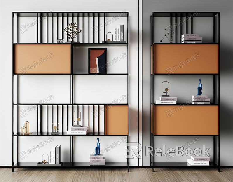 Modern Storage Rack Decorative Rack model