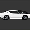 Classic Black And White Vintage Sedans With Shiny Reflections On Dark Surface