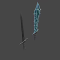 Weapons Ice Sword 3d model