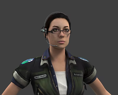 Modern Game Character Alien Amanda 3d model