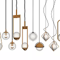 Modern chandelier combination 3d model
