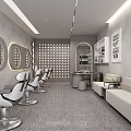 Modern Hair Salon Interior Design With Styling Chairs Mirrors And Natural Light