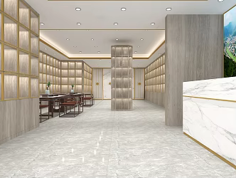 New Chinese Smoke Hotel Moutai Smoke Hotel 3d model