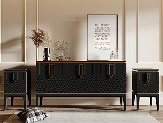Modern Decorative Cabinet TV Cabinet Entrance Cabinet 3d model