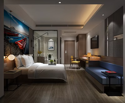 Modern Rooms Business Hotel Rooms 3d model Modern Rooms Business Hotel Rooms 3d model