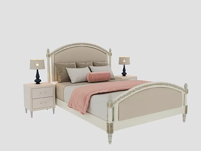 Bed Girl Bed American Bed 3d model