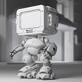 Robot Cyberpunk Intelligent Robot Science and Technology Sense Robot Science Fiction Robot Assistant Machine Doll Robot Decoration 3d model