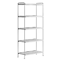 Modern Minimalist Multi Tier Wooden Storage Shelf With Thin Metal Frame For Home Organization