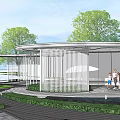 Modern Pavilion 3d model