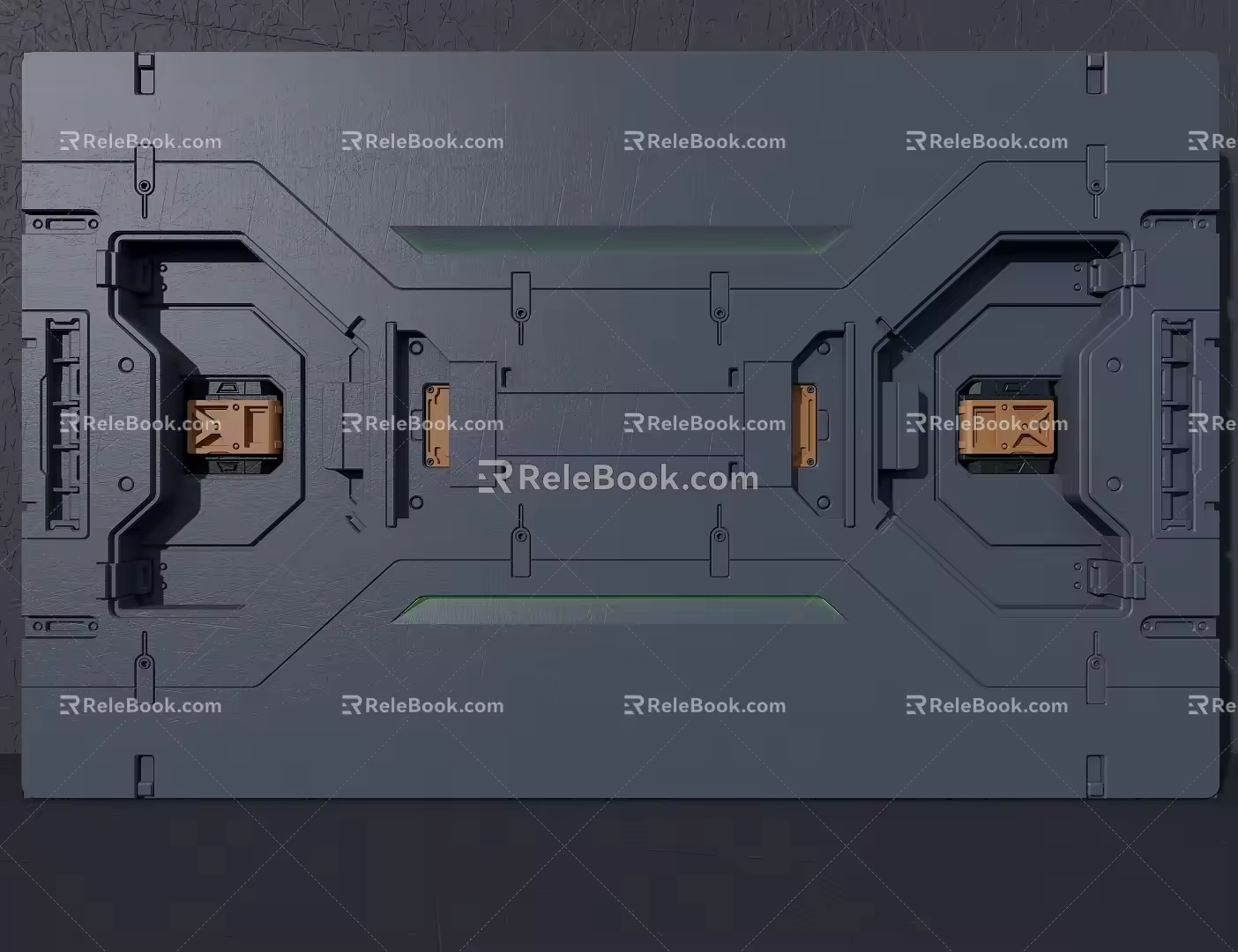 Science Fiction Background Mechanical Module 3d model