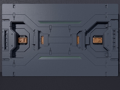 Science Fiction Background Mechanical Module model