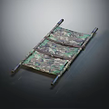 Commercial Stretcher Equipment with Camouflage Pattern Metal Frame and Canvas Surface