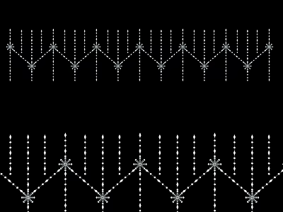 Modern Geometric Decorative Lights with Star Shaped String Design for Indoor Decoration 3d model