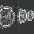Wall Decor With Multiple Clocks In Octagonal Frames And Black Dials