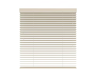 White venetian blinds pull rope solid wood venetian blinds home paint 3d model