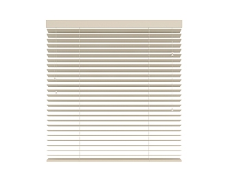 White venetian blinds pull rope solid wood venetian blinds home paint 3d model