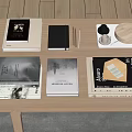 Modern Ornaments Combination Book Ornaments Combination 3d model