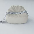 Comfortable Beige Lazy Sofa With Soft Fabric And Striped Pattern Design