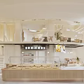 Modern Bubble Tea Shop Interior Design With Stylish Counter And Cozy Seating