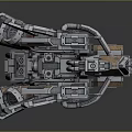 Futuristic Mechanical Structure With Multiple Arms Green Glowing Elements Hexagonal Core And Metallic Panels