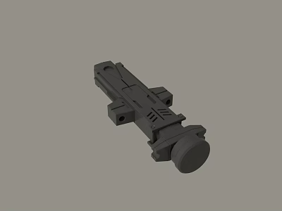 Detailed Black Mechanical Component 3D Model With Structural Design And Connecting Holes 3d model