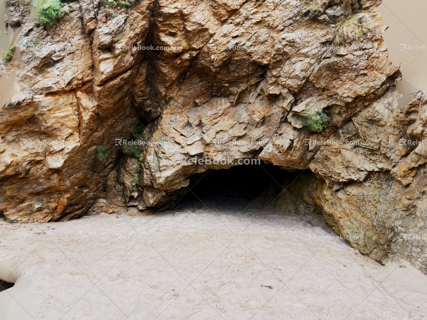 Modern Cave Rock Cave Cave 3d model