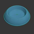 Blue Plastic Pet Bowl For Feeding Dogs And Cats At Home