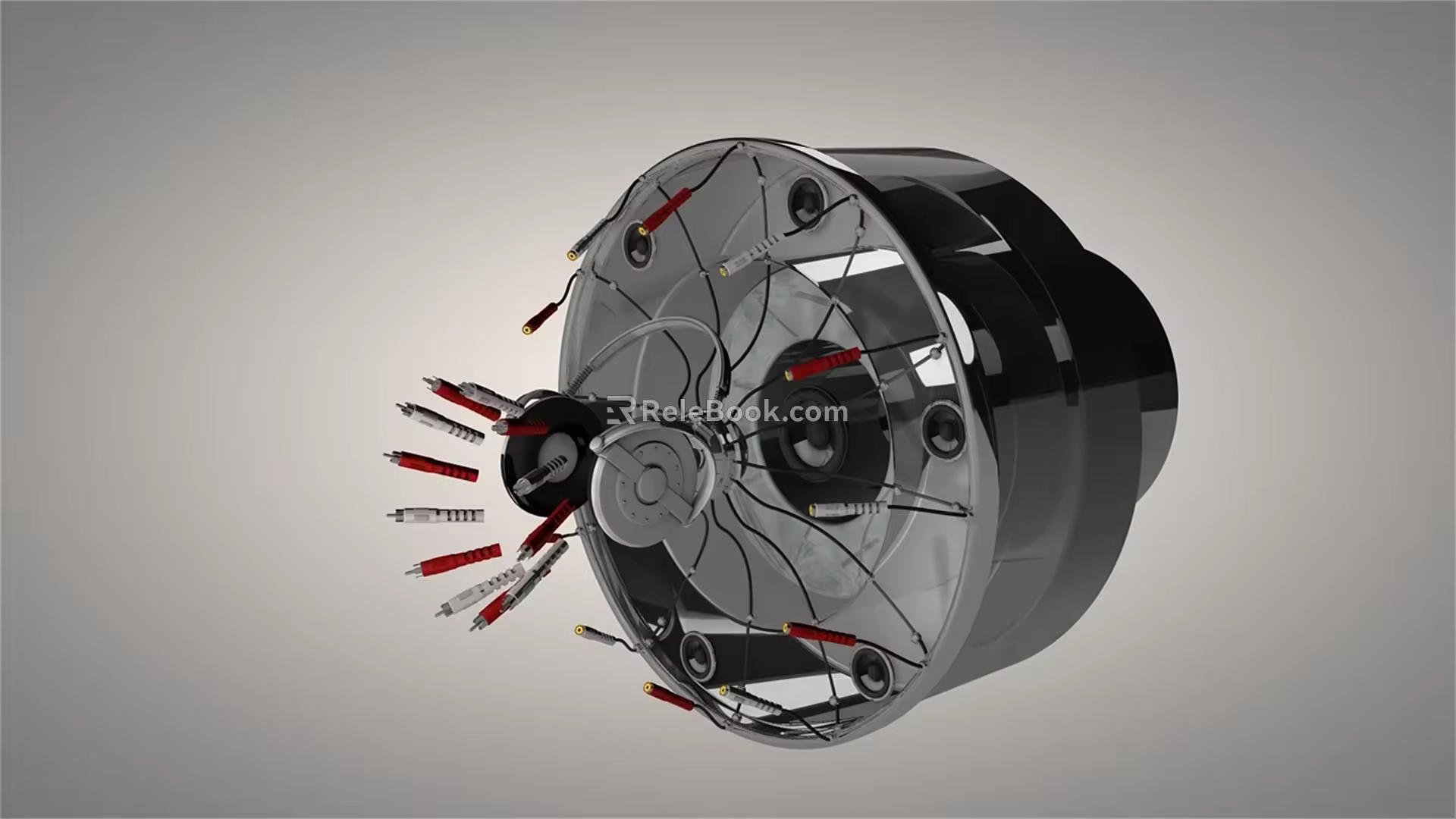 modern camera lens 3d model