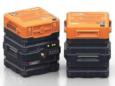 DIGSAFE Safety Storage Devices With Orange And Black Design For Secure Tool Keeping 3d model