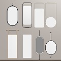 Modern Mirror Bathroom Mirror Cosmetic Mirror Decorative Mirror Full-length Mirror Bathroom Mirror 3d model