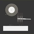 Professional Hardware Tools Stacked Grinding Wheels on Metal Shaft with Stable Base