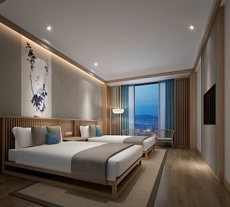 Japanese Guest Room 3d model