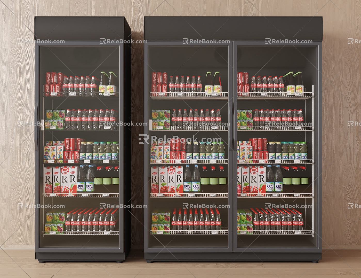 Refrigerator Cabinet Freezer Display Cabinet Beverage Cabinet 3d model