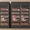 Refrigerator Cabinet Freezer Display Cabinet Beverage Cabinet 3d model