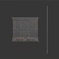 Industrial Metal Grille And Long Support Rod For Equipment Applications