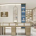 SAPPHIYOO Luxury Jewelry Store With Modern Display Counters And Elegant Interior Lighting