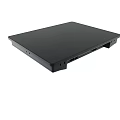 Black Rectangular Device With Flat Surface And Edge Holes Design