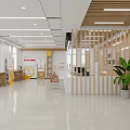 New Era Civilization Practice Station Reception Area With Wooden Decor And Green Plant