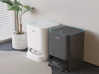Smart Trash Cans With Automatic Lid And Modern Design For Home Use 3d model